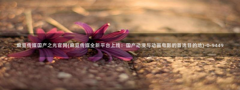 麻豆传媒官网怎么破解:麻豆传媒国产之光官网(麻豆传媒全新平台上线:国产动漫与动画电影的首选目的地)